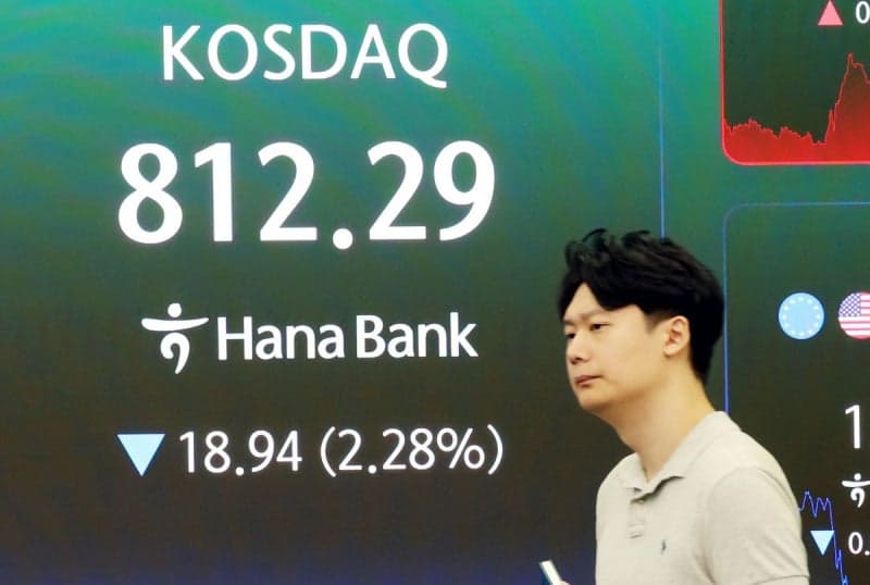 코스닥, 10개월 만에 800선 이탈…개미 '비명' 속 거래대금 '뚝'