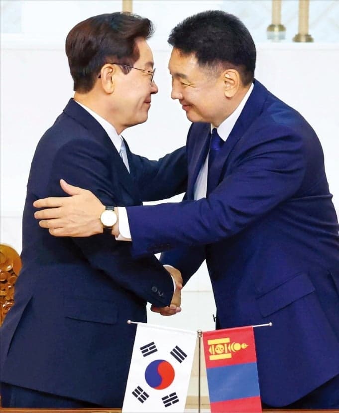 '체결 문건만 21건'…이재명 대통령, 몽골과 CEPA 잠정 타결 '희토류 공급망' 다졌다