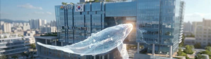 금천구, 구청 로비서 만나는 우주·대형 고래…3D 미디어아트 공개