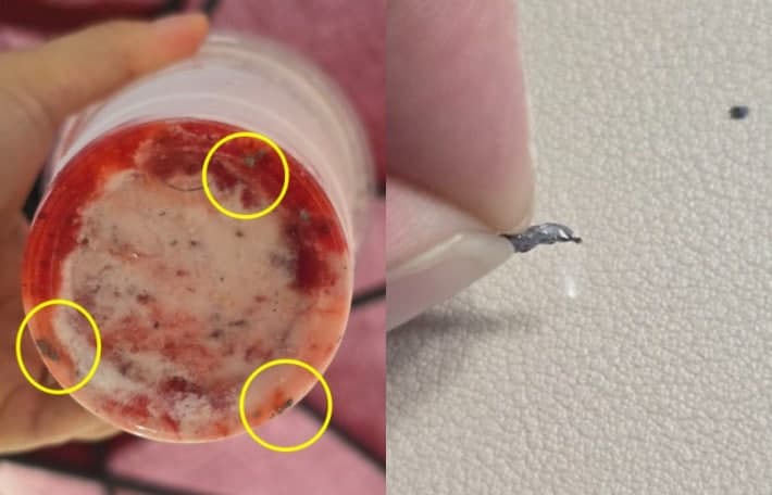 딸기 스무디서 쇳조각…카페 사장 "삼겹살 먹고 기름으로 내려보내라" 황당 대응