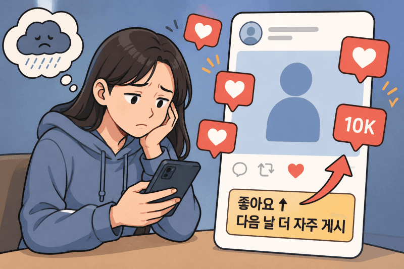 우울할수록 SNS '좋아요'에 더 민감…게시물 더 자주 올린다