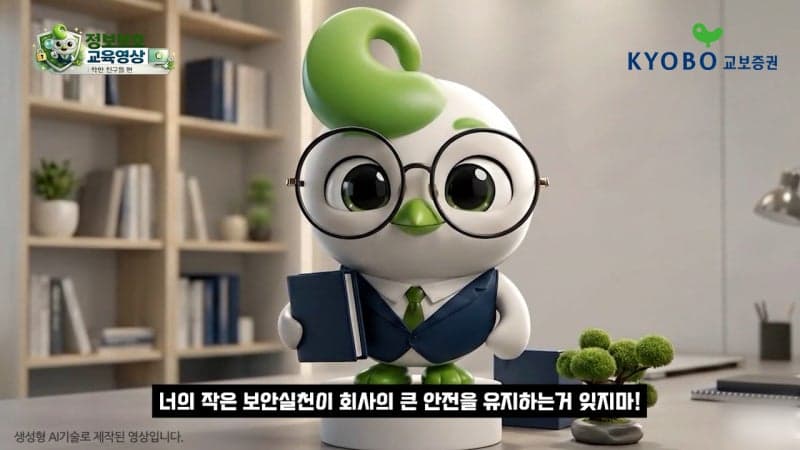 교보증권, 생성형 AI 활용해 임직원 정보보호 교육 실시