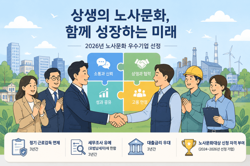 "전직원에게 이익공유형 성과급"…노동부, 상생 노사문화 우수기업 41곳 선정