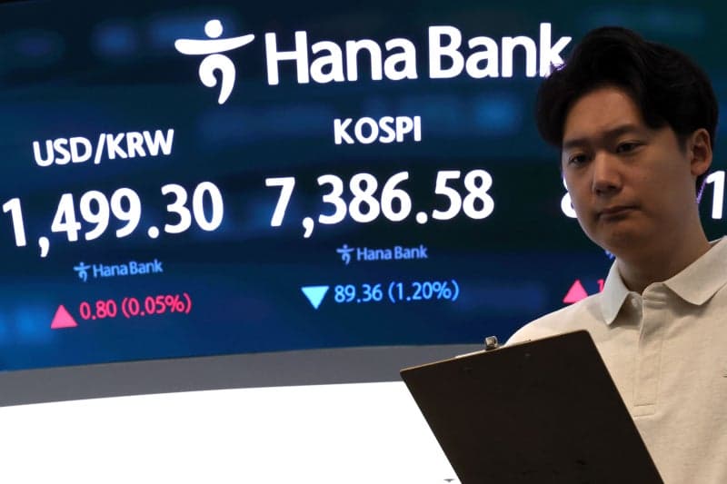 SK하이닉스 13% 폭락, '200만 닉스' 깨져…코스피 장중 6900선 붕괴