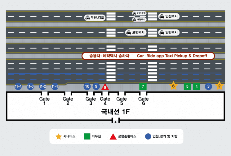 김포공항 국내선 1층 '버스전용차로' 15일부터 가동… '얌체 주정차' 철퇴