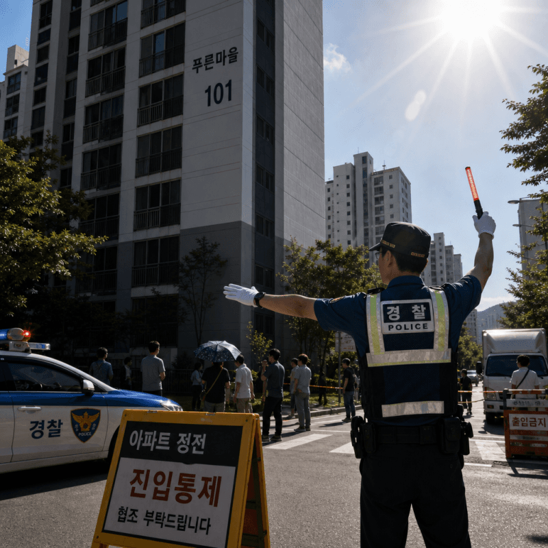 폭염 속 인천 영종하늘도시 2만4600세대, 6시간 '정전 공포'…승강기 갇힘 사고도