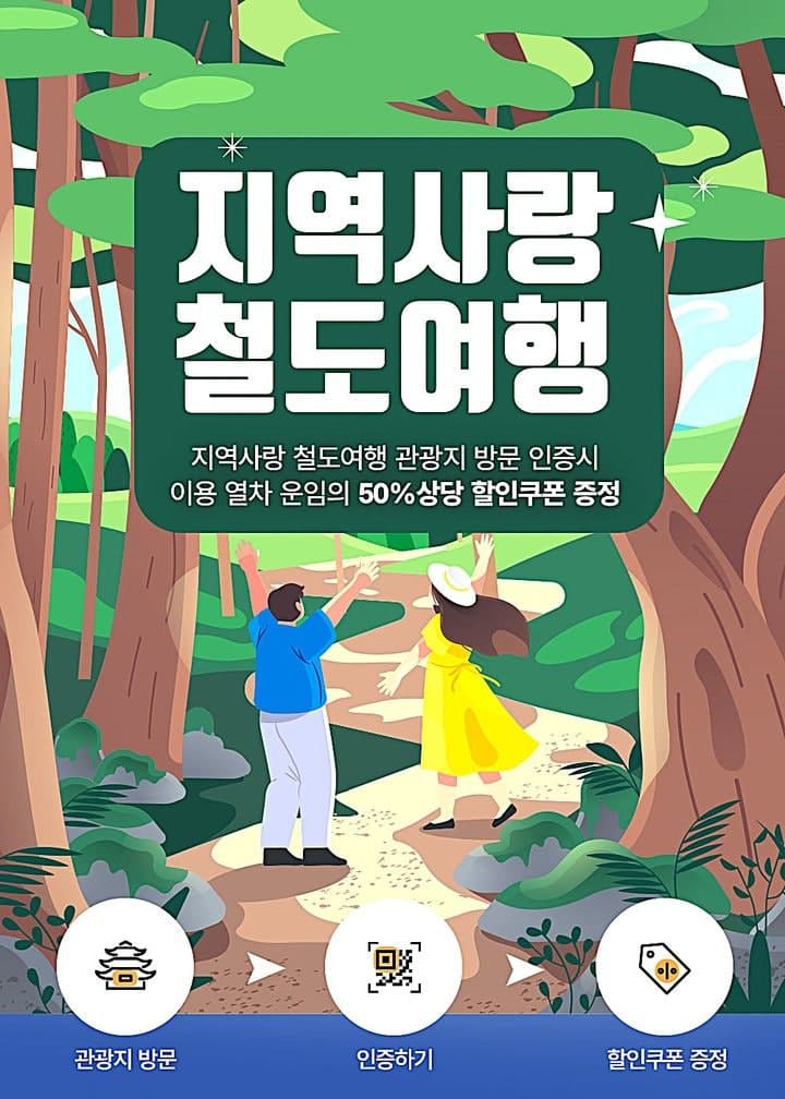 횡성군, '지역사랑 철도여행' 관광지 이용료 50% 할인…역대급 혜택 확대