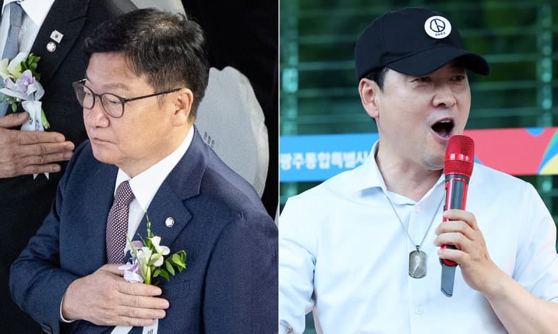 제헌절 엇갈린 국민의힘 투톱, 장동혁은 집회로 정점식은 국회로