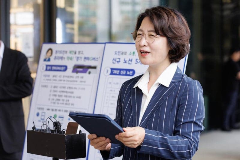 추미애 경기도지사, '경기편하G버스' 5개 노선 신설 및 2030년까지 184회 증차 추진