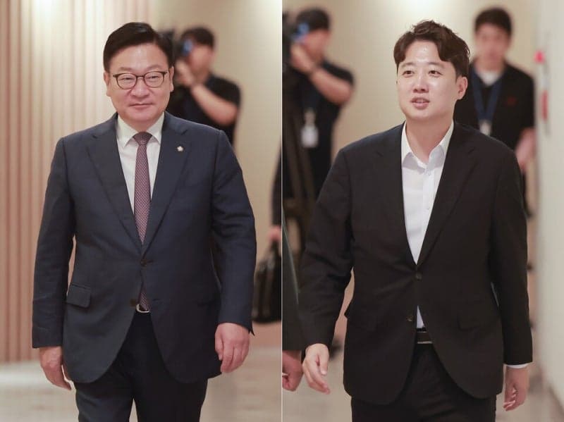 정점식·이준석 오찬 회동…보완수사권 폐지 등 정치 현안 논의하고 합당설 일축