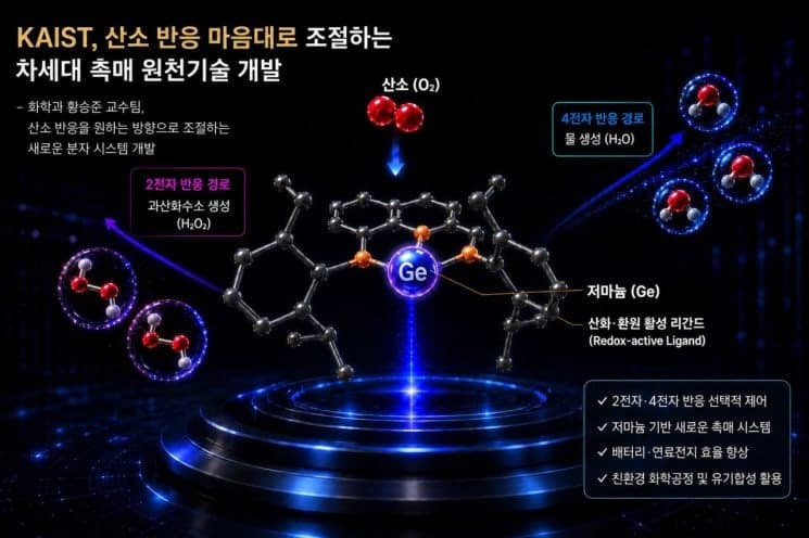 전이금속 없이 산소 반응 제어하는 차세대 촉매 원천기술 개발