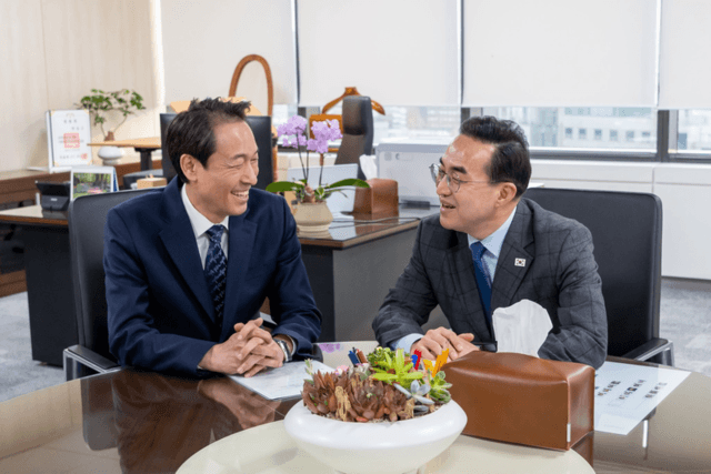 우상호 강원지사, 박홍근 기획예산처 장관 만나 강원 핵심사업 국비 지원 요청