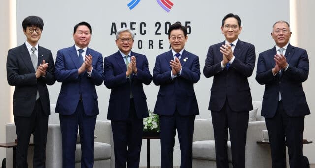 이재용·최태원·이해진, 젠슨 황과 美서 AI 동맹