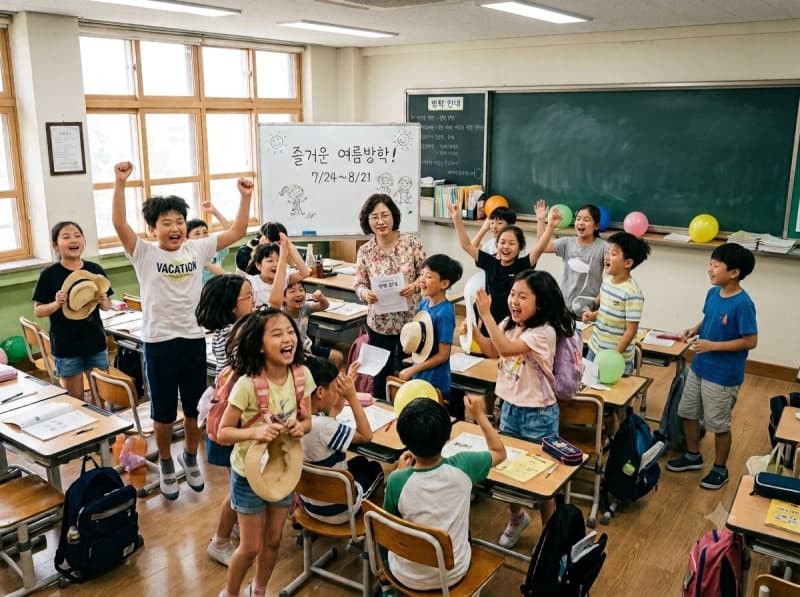 여름방학 평균 25일로 짧아져… 학부모 절반은 '학원 특강' 선택