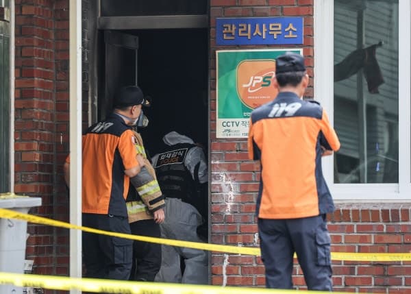 경산 아파트 관리실 폭발 화재, 70대 주민 방화 혐의 입건