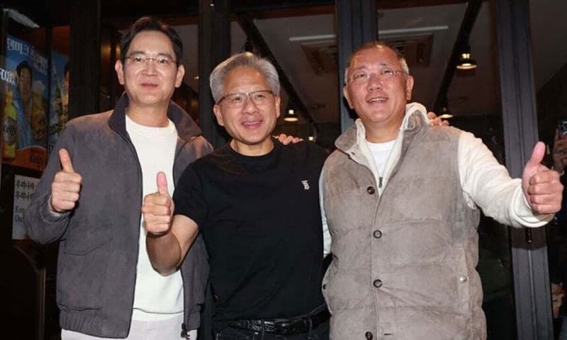 이재용·최태원·정의선 등 국내 총수들, 미국서 글로벌 빅테크 수장들과 'AI 회동'