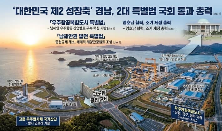 박완수 경남지사, 국회 찾아 '우주항공·남해안 특별법' 조속 통과 건의