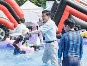 서울 강서구 우장산근린공원에 도심 속 피서지 '썸머 워터파크' 개장