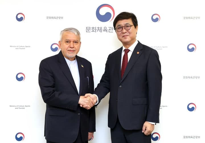최휘영 문체부 장관, 이란 문화수장 만나 문화·관광 협력 논의