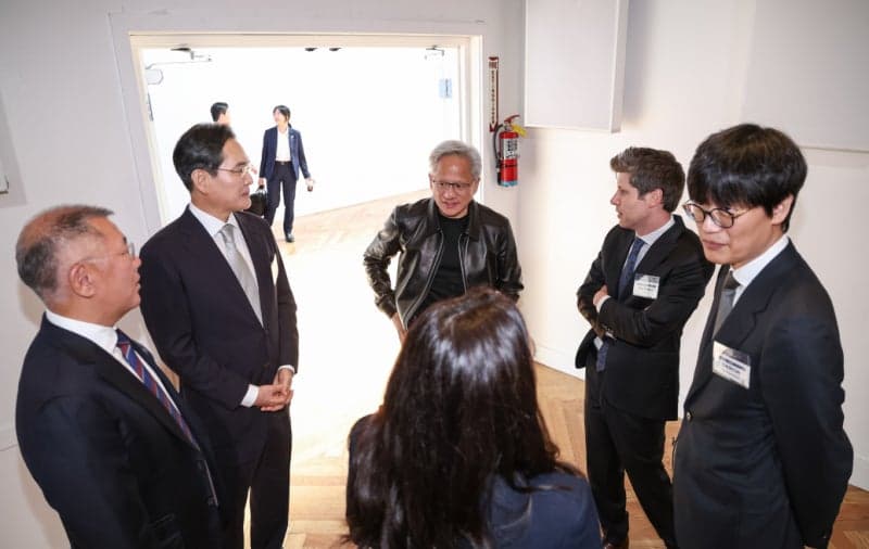 이재용·정의선·이해진, 美 엔비디아 본사 찾아 젠슨 황과 'AI 동맹' 강화