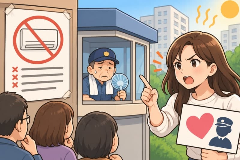 공기 오염돼 에어컨 반대?…경비실 냉방 설치 두고 입주민 갈등