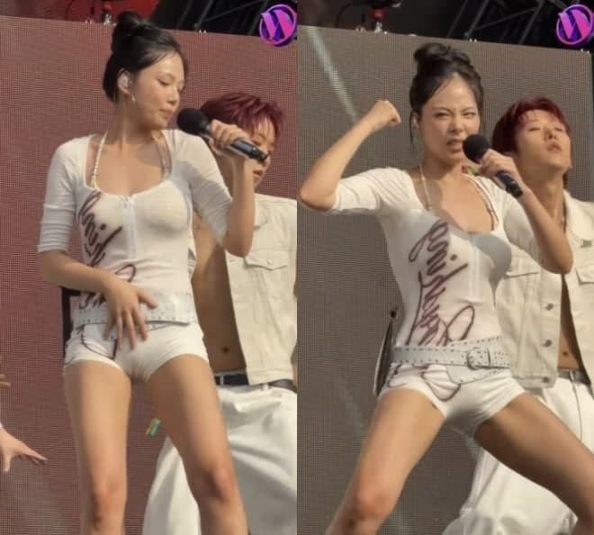비비, 워터밤서 남성 댄서들과 파격 퍼포먼스…선정성 논란 갑론을박