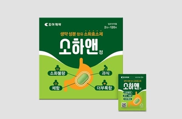조아제약, 양약과 생약 성분 담은 복합 소화효소제 '소하앤정' 출시