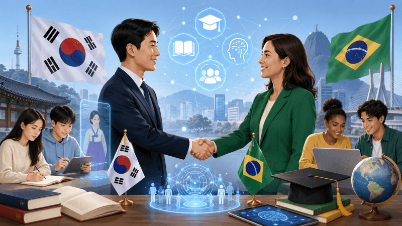 한국-브라질, 60년 만에 교육 협력 본격화…AI·디지털 교육 맞손