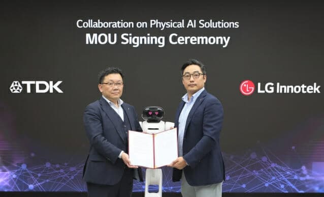 LG이노텍, TDK와 피지컬 AI 동맹…2027년 로봇 '눈·피부' 센서 상용화