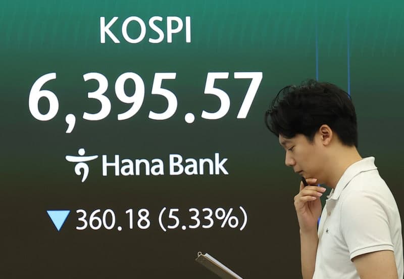 반도체주 투매에 코스피·코스닥 동반 급락…매도 사이드카 발동