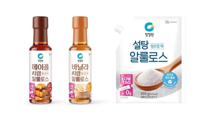대상 청정원, 알룰로스 신제품 3종 출시…대체당 라인업 확대