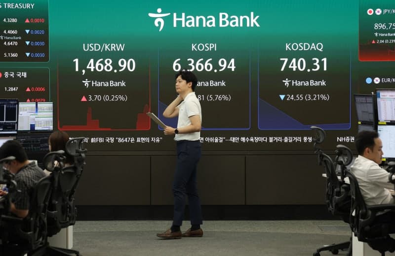 반도체 쇼크에 코스피·코스닥 동반 급락…서킷브레이커 발동