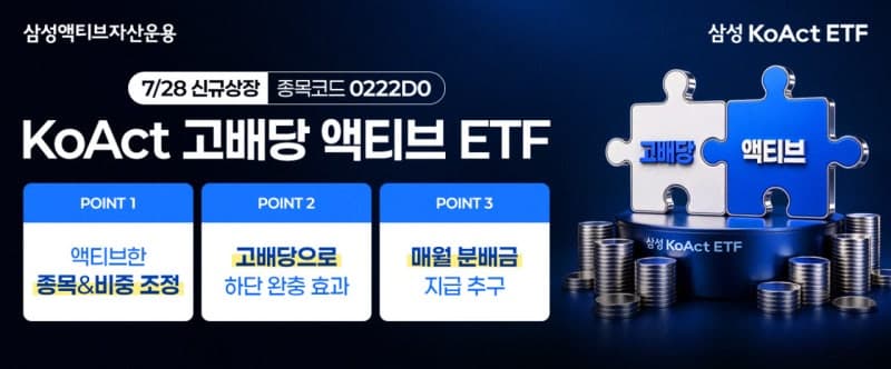 한투운용 ACE ESG액티브 수익률 1위 달성, 삼성액티브는 고배당 ETF 신규 상장