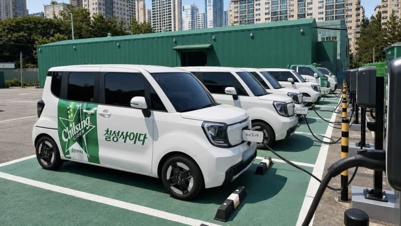롯데칠성음료, 전기차 1000대 돌파…친환경 물류 전환 가속화