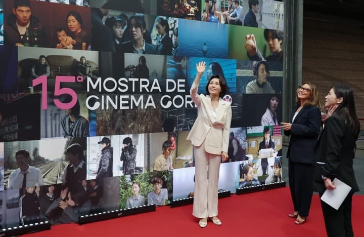 김혜경 여사, 브라질 영부인과 한국영화제 참석해 문화 교류 확대 기대