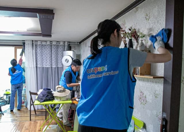 쿠팡풀필먼트서비스, 인천 석남동 화재 피해 주민 대상 출장 청소 지원
