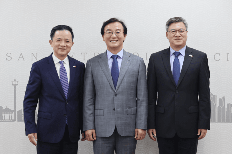 전재수 부산시장, 다이빙 주한 중국대사 접견…경제·해양 협력 강화