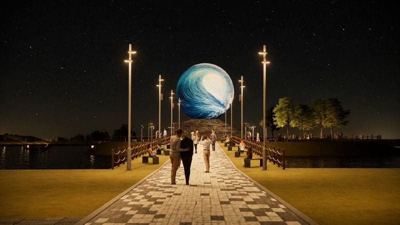 강릉 죽헌동에 국내 최대 지름 10m LED 달 뜬다…9월 1일 '달빛아트쇼' 개관