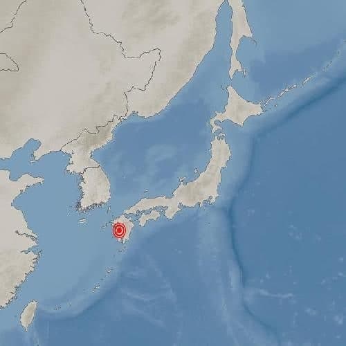 일본 구마모토현 인근 해역서 규모 5.8 지진 발생
