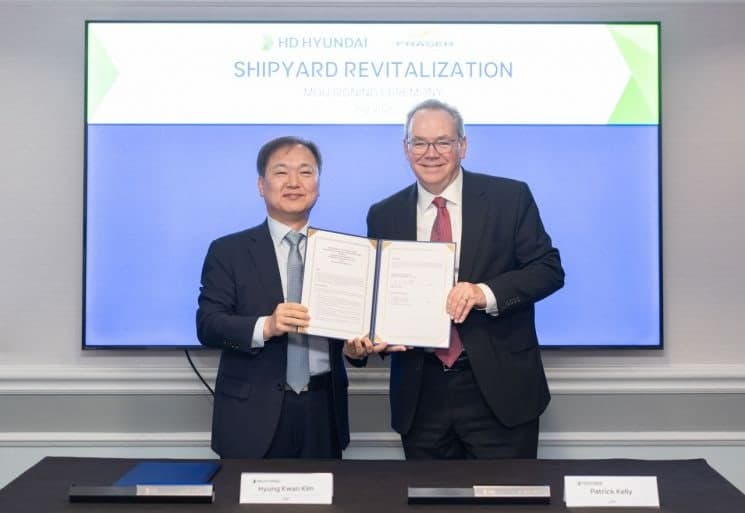 HD현대, 미국 프레이저와 손잡고 '스마트 조선소' 기술 수출 첫발