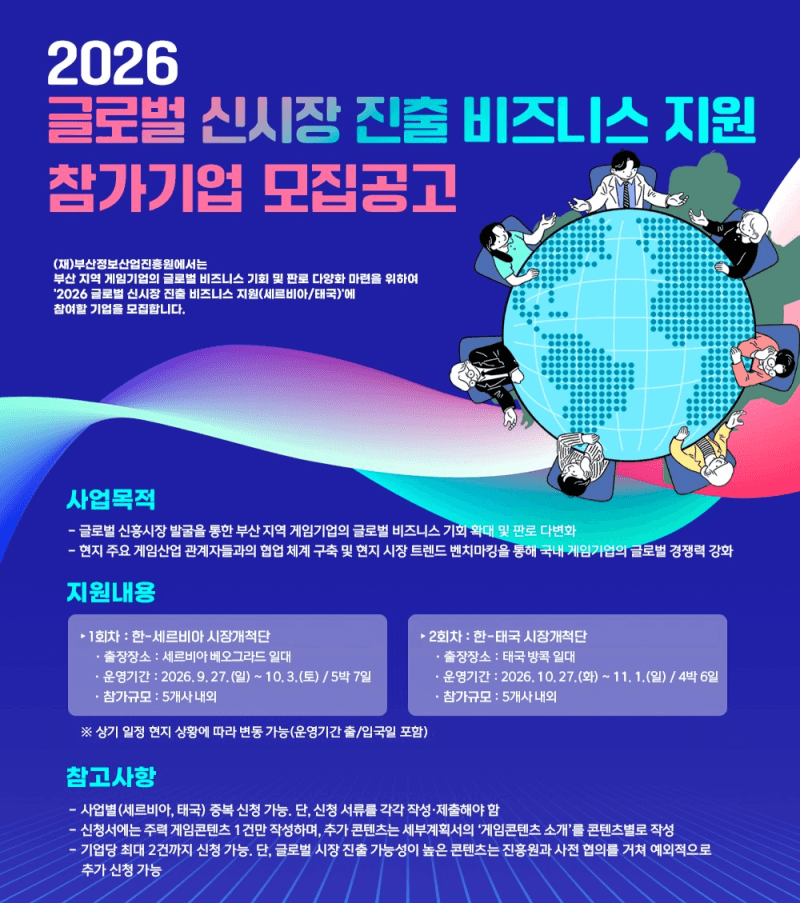 부산 게임기업, 세르비아·태국 신시장 개척 나선다