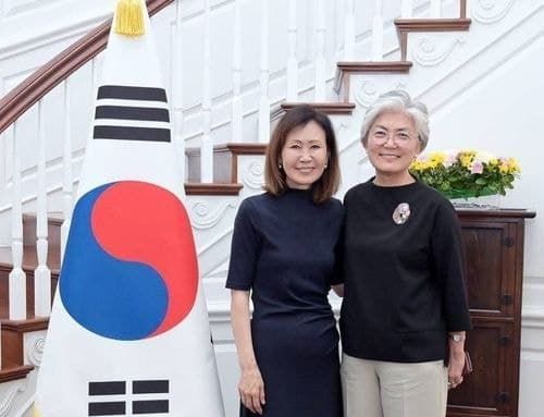 미셸 스틸 신임 주한미국대사, 부임 전 강경화 주미대사와 한미동맹 논의