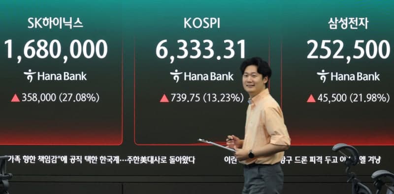 삼성전자와 SK하이닉스, 반도체 투자심리 회복에 장 초반 20%대 급등