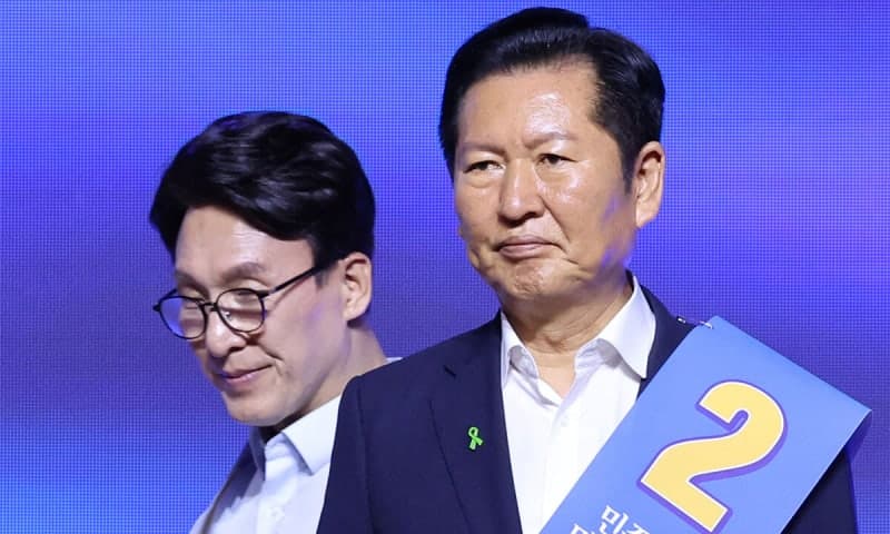 민주당 전당대회 충청 경선, 김민석 박빙 1위