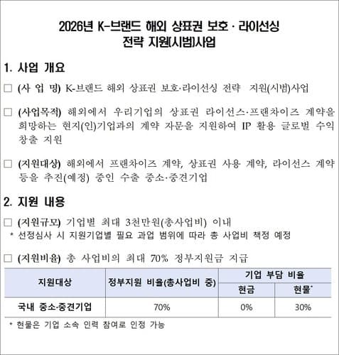 지식재산처, K-브랜드 해외 상표권 보호 및 라이선싱 전략 지원
