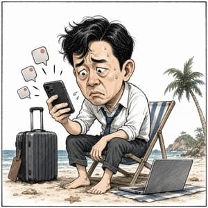 직장인 절반 휴가 중 업무 연락…'연결되지 않을 권리' 법제화 시급