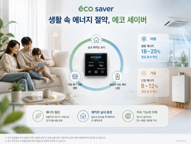 포스코이앤씨, 냉난방비 줄이는 '에코 세이버' 상용화…더샵 송도그란테르 첫 적용