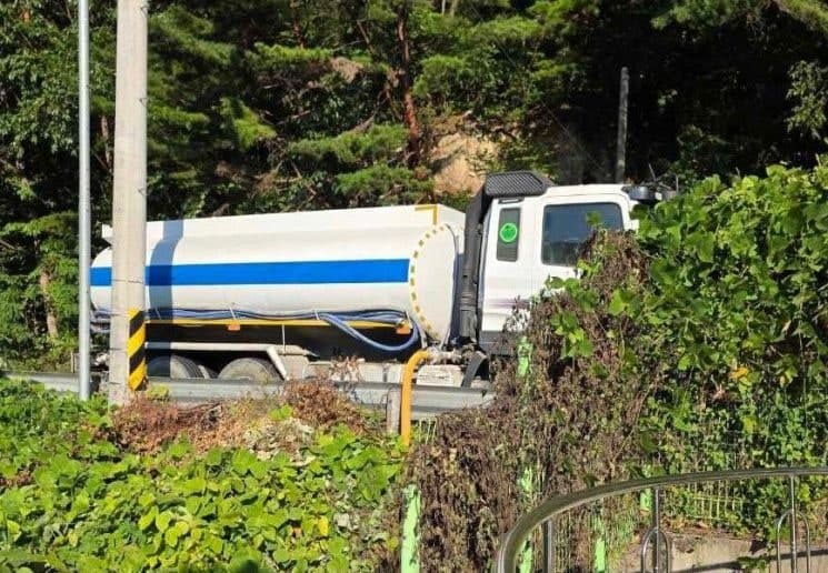 울주군, 가뭄으로 마른 산간마을에 비상 급수차 긴급 투입