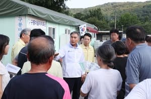 김현기 강남구청장, 폭염 취약 구룡마을 현장 점검 및 긴급 지원