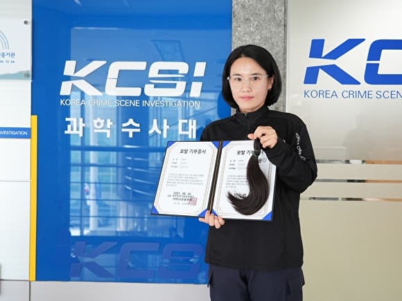 하늘로 떠난 딸과의 약속…6년째 모발 기부 이어가는 경찰관